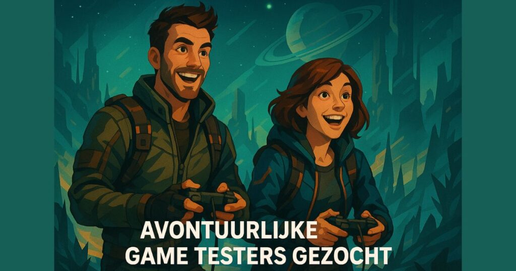Game Testers man en vrouw