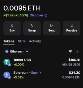 Jumboline vanuit Metamask